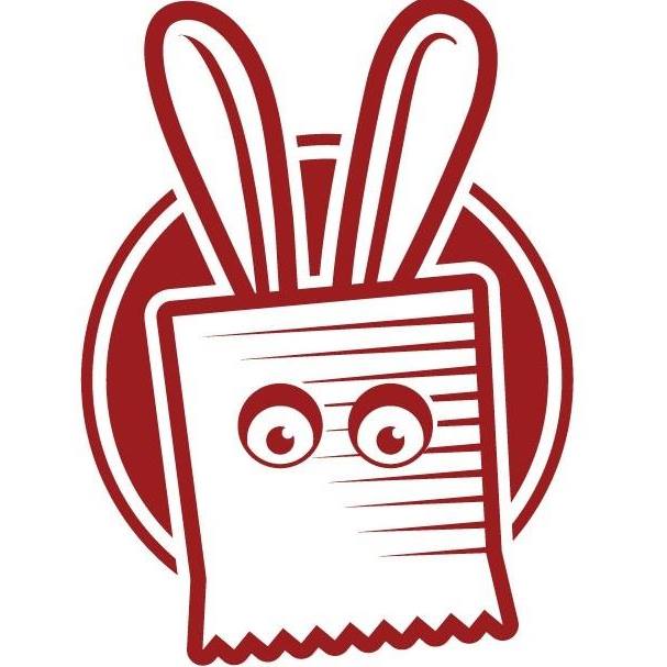 Bunny logo for the Ugly Bunny Marsh Vineyards Winery.